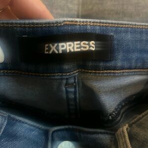 Express Stretch skinny legging light and distressed